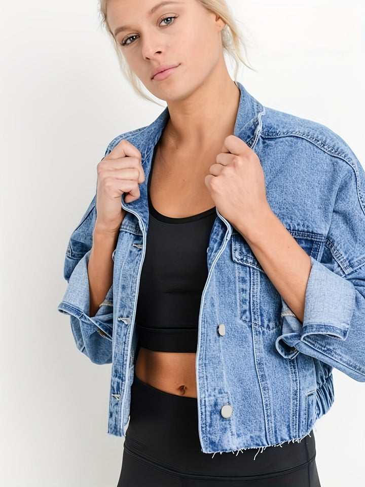 Drune | Jeansjacke mit Reverskragen für Den Herbst