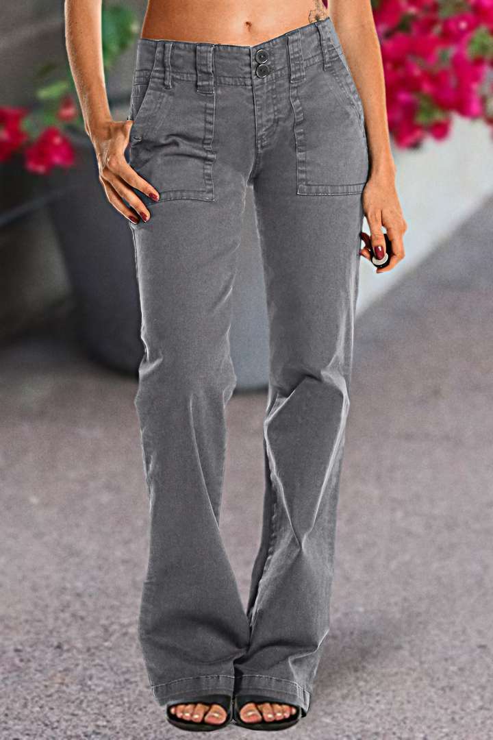 Drune |  Damen-Doppelknopf-Hose