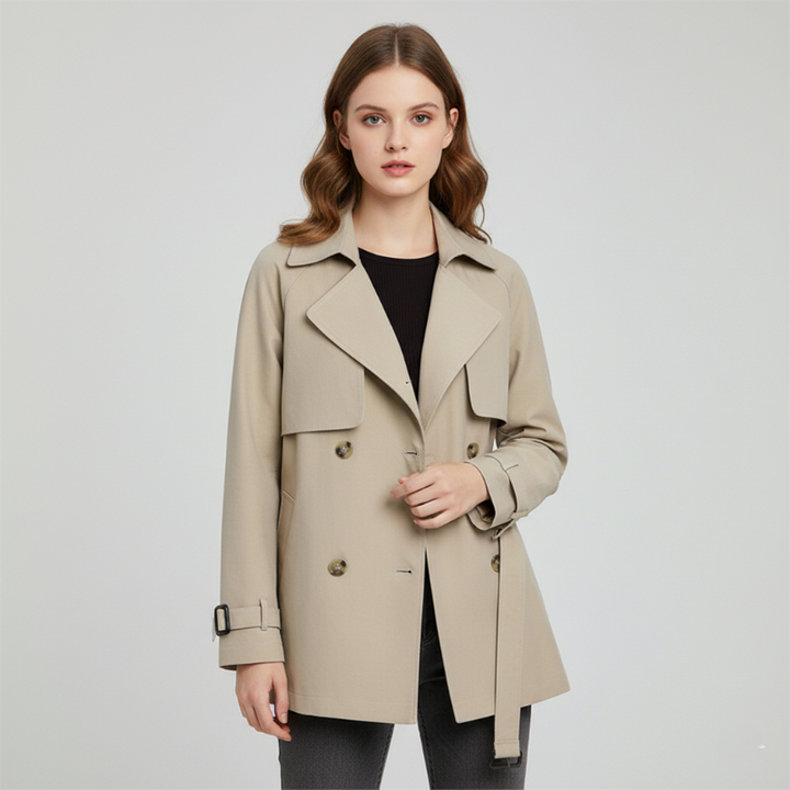 Drune | Trenchcoat - Lockere Passform - Doppelreihig - Gürteltaille