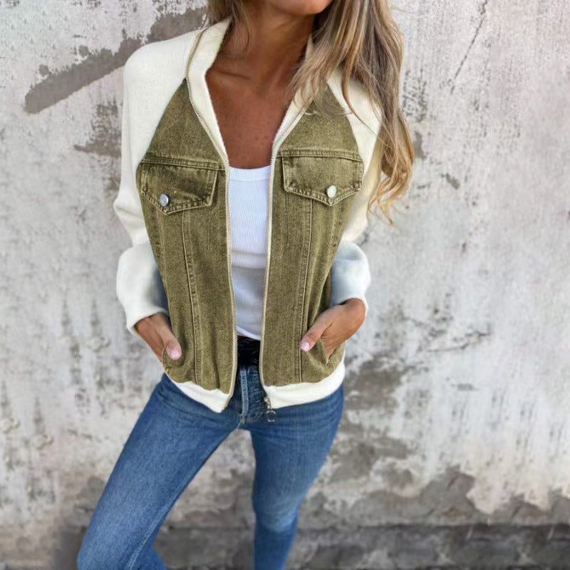 Drune | Moderne Jacke mit Denim