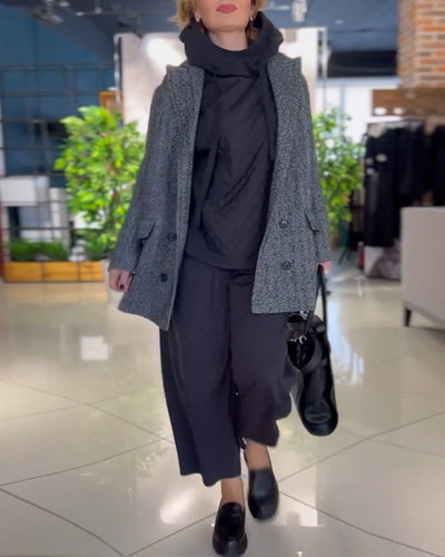 Drune | Kapuzenpullover mit Hohem Kragen und Langen Ärmeln