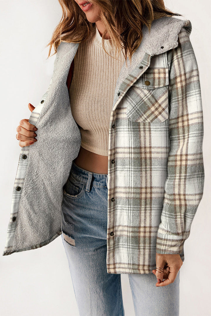 Drune | Gitterjacke mit Plüschfutter Warm und Stilvoll Ideal Für Den Alltag