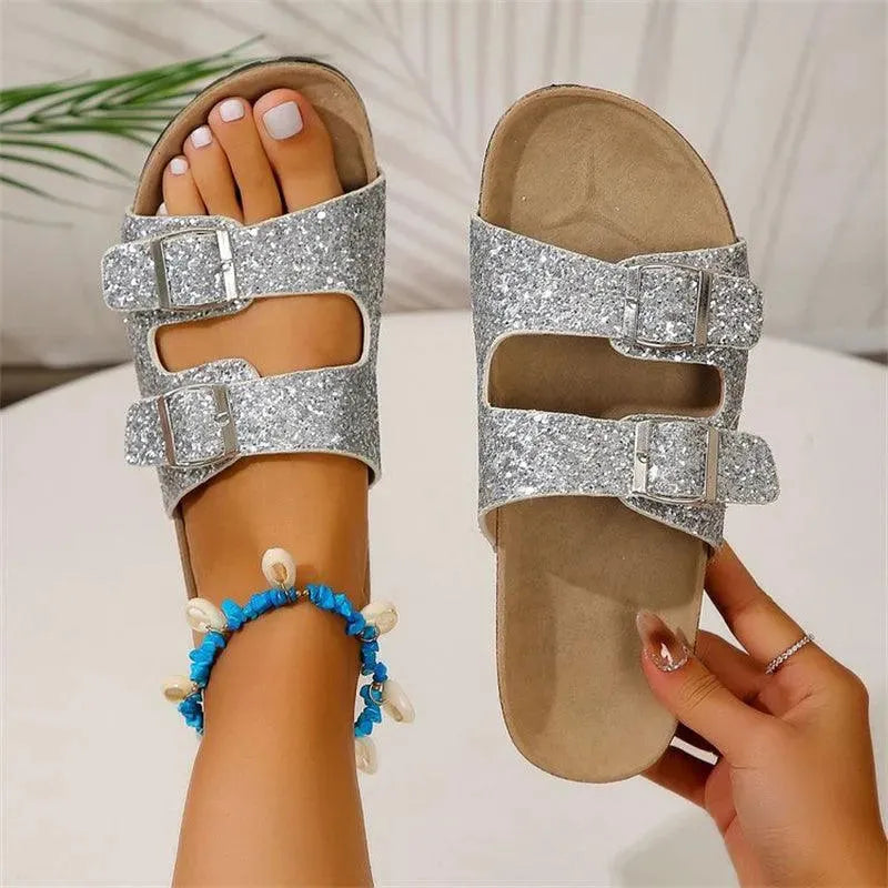 Drune | Slippers mit Doppelter Schnalle