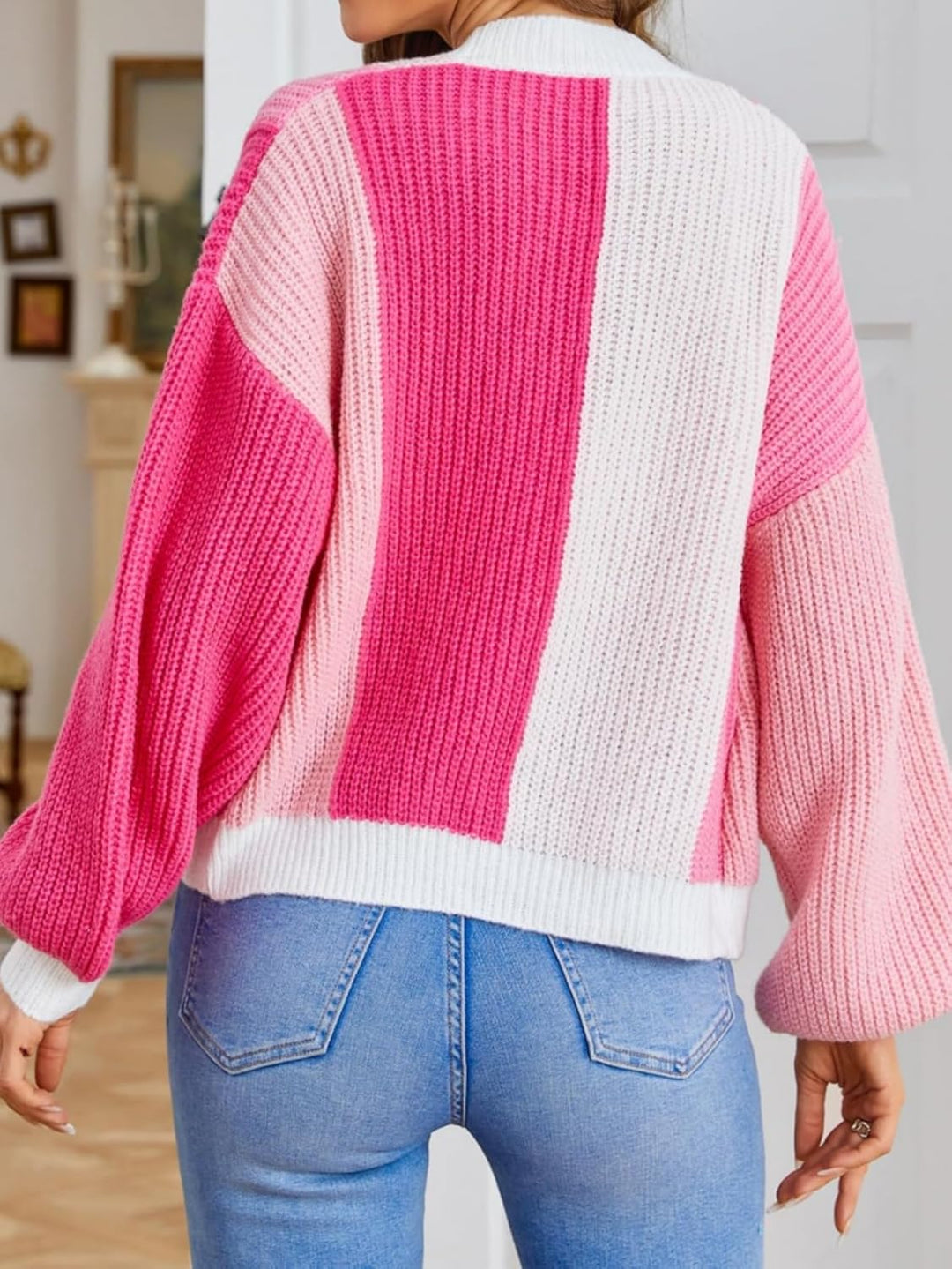 Drune | Block Strickjacke
