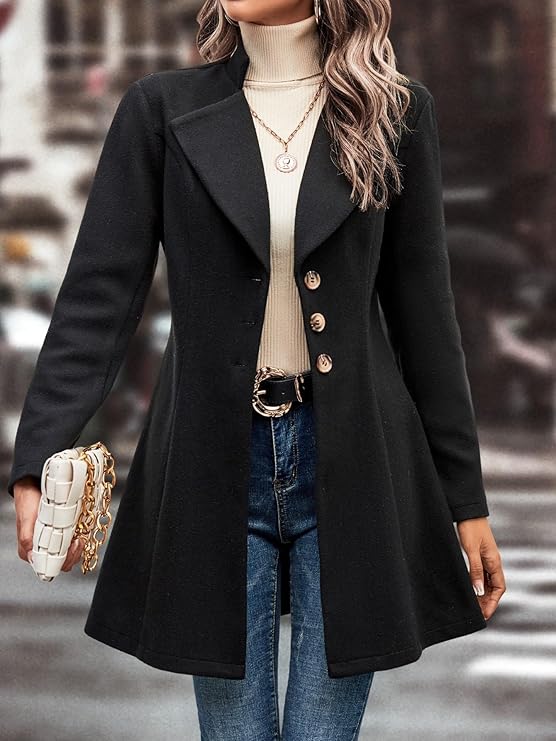 Drune | taillierte Blazerjacke für Damen - raffinierte lange Jacke