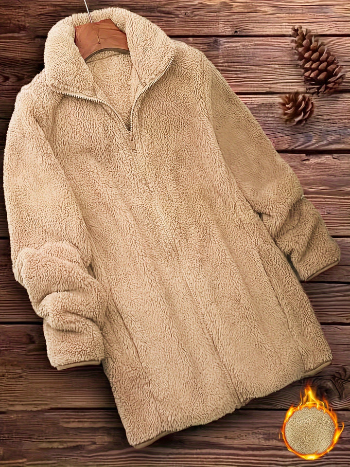 Drune | Plüschjacke Polyester Weich und Warm