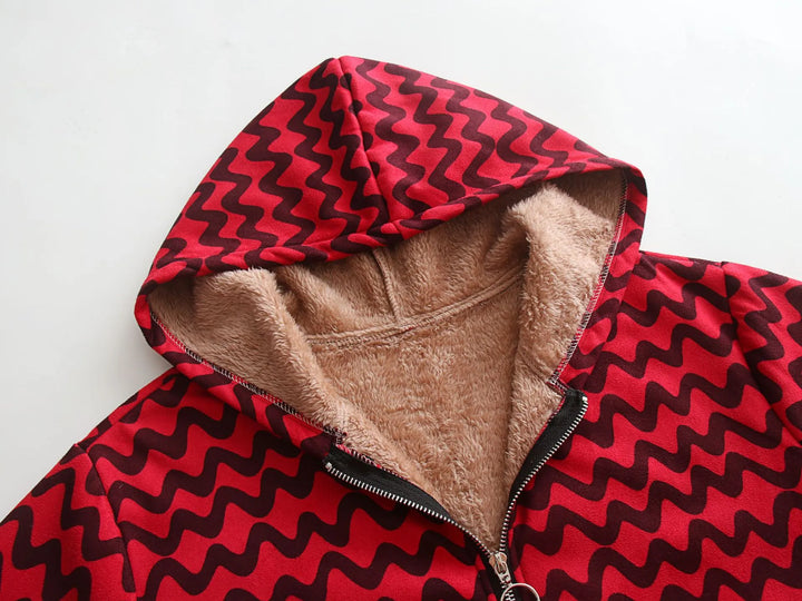 Drune | Fleece gefütterte Jacke mit Kapuze