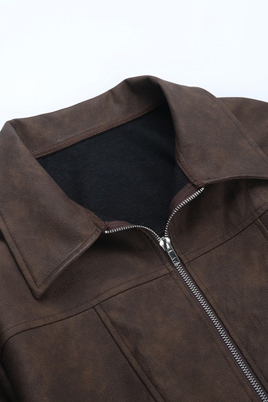 Drune | Druck Stehkragenjacke