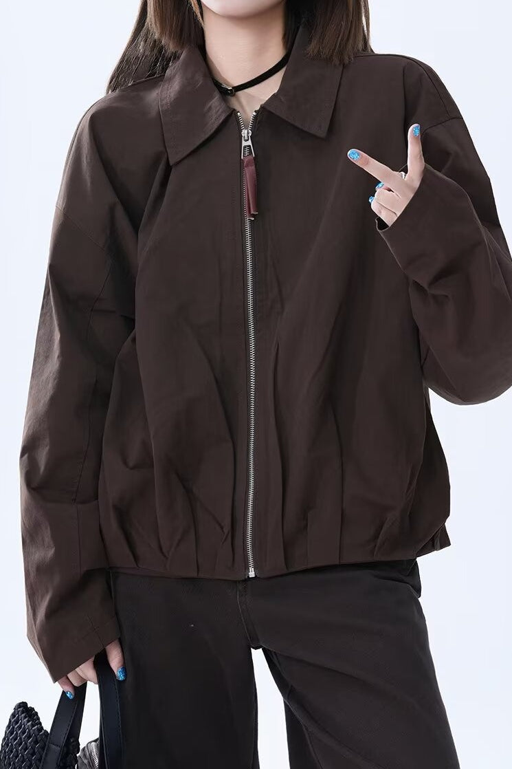 Drune | Faux Leder Entspannte Jacke