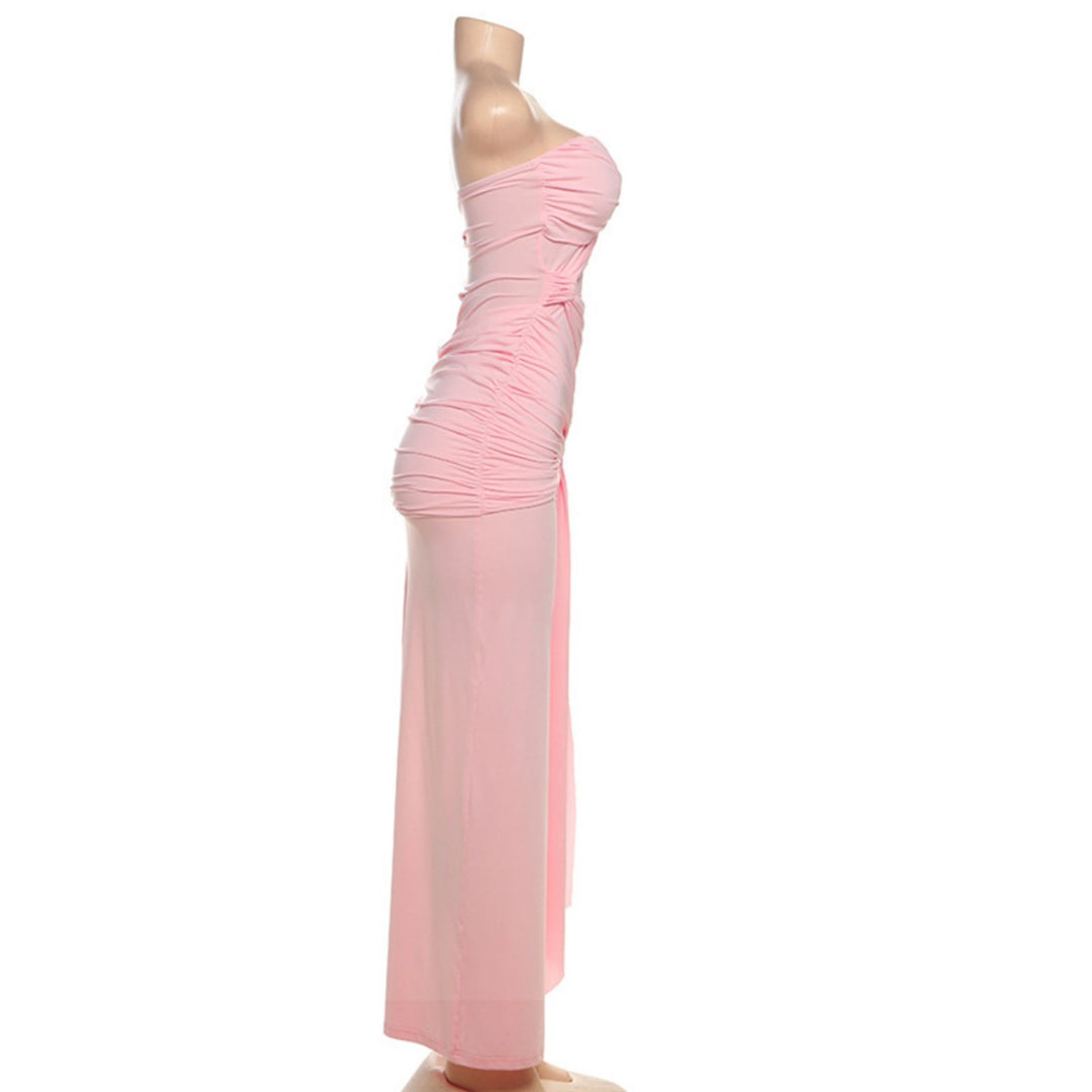 Drune | Rückenfreies Röhrentop-Kleid mit Seitenschlitz