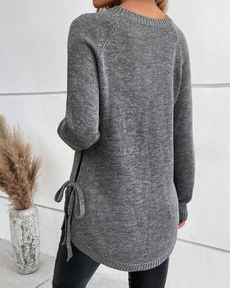 Drune | Raglanärmeln und Knoten Seiten Design