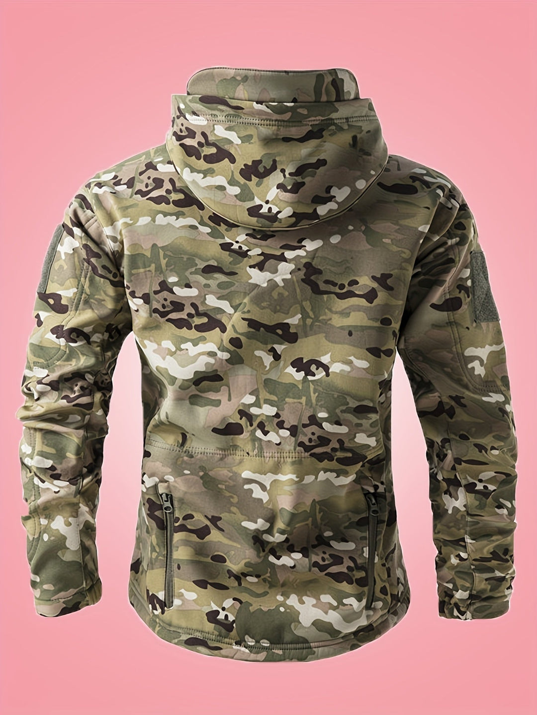 Drune | Militärische Tarn-Windbreaker-Outdoorjacke Mit Reißverschlusstaschen Für Herren - Perfekt für Outdoor-Aktivitäten