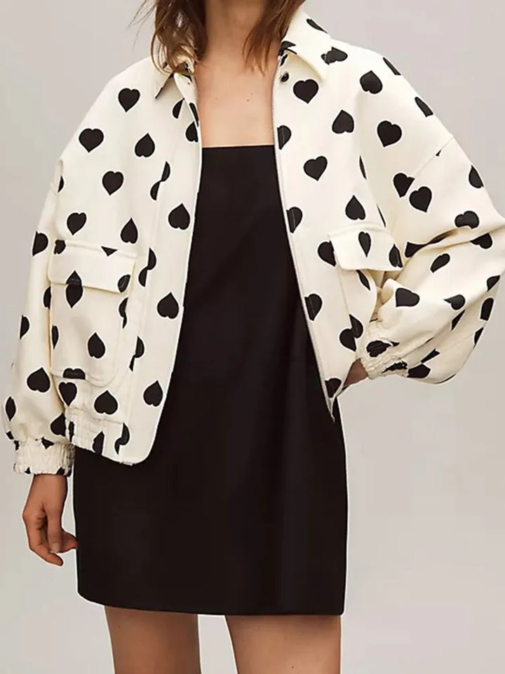 Drune | Jacke mit Herzdruck