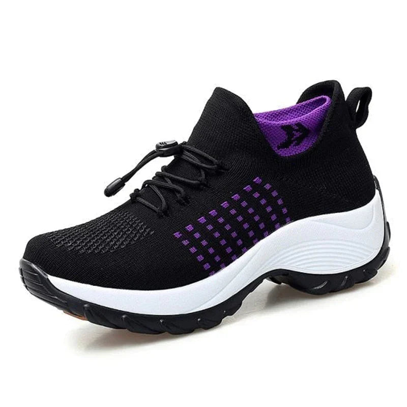 Drune - Atmungsaktive Slip-On-Sportschuhe zum Gehen für Damen | Leichte Slip-On-Wander-Sneaker aus Mesh für Damen