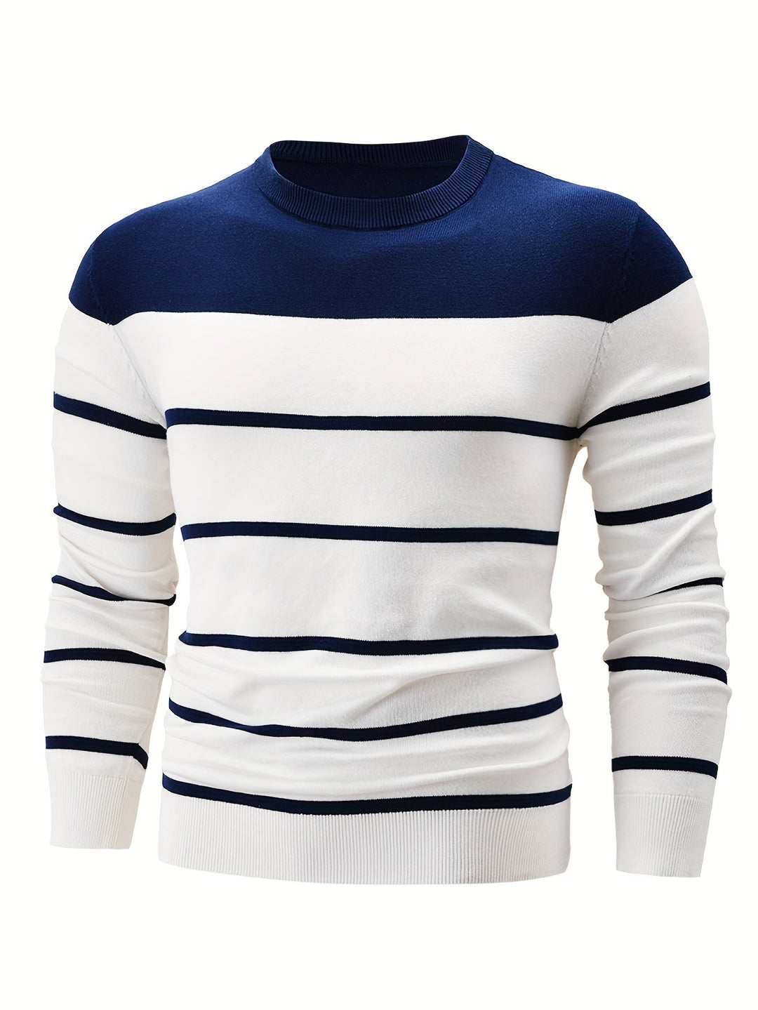 Drune | Gestreifter Pullover Baumwolle Klassisch und Komfortabel