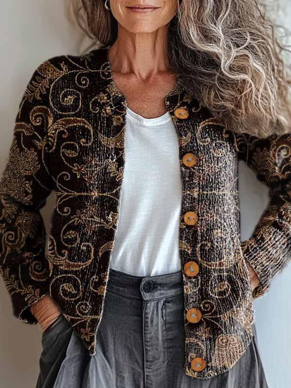 Drune | Bronzebrokat-Jacke