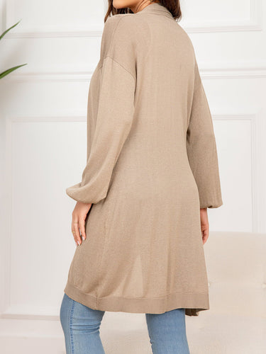 Drune | Gefallen Schulter Offene Front Langarm Cardigan