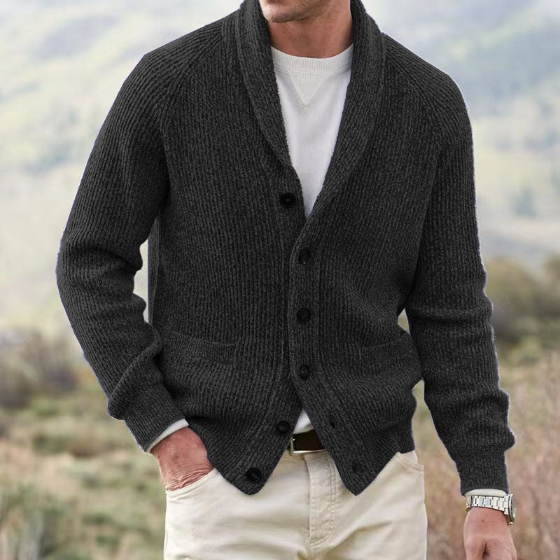 Drune | Klassische Wollstrickjacke für Männer