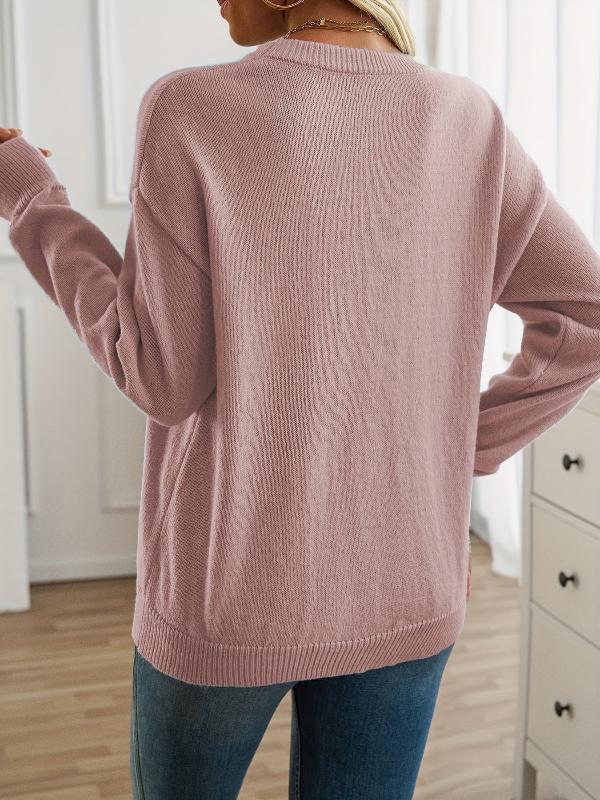 Drune | Strickpullover mit Nähdetail Lockere Passform Weich und Modern
