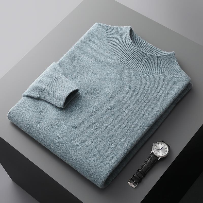Drune | Luxuriöser Herrenpullover mit halbem Kragen