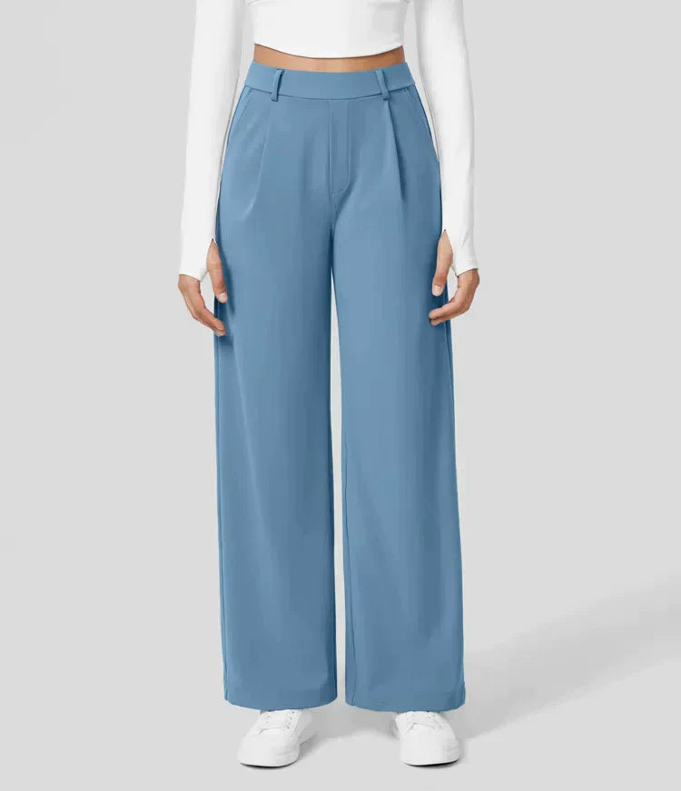 Drune | Damenhose mit weitem Bein - High Waist, Business & Casual geeignet