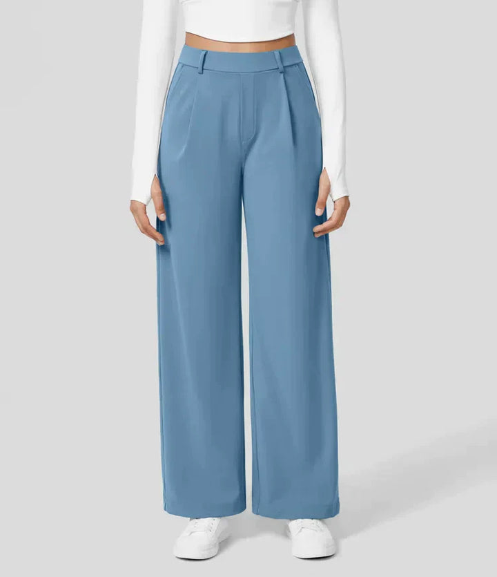 Drune | Damenhose mit weitem Bein - High Waist, Business & Casual geeignet
