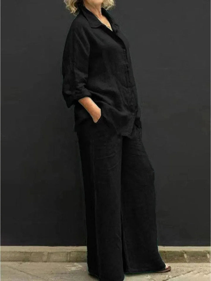 Drune | Damenanzug mit Hose und Casual-Shirt