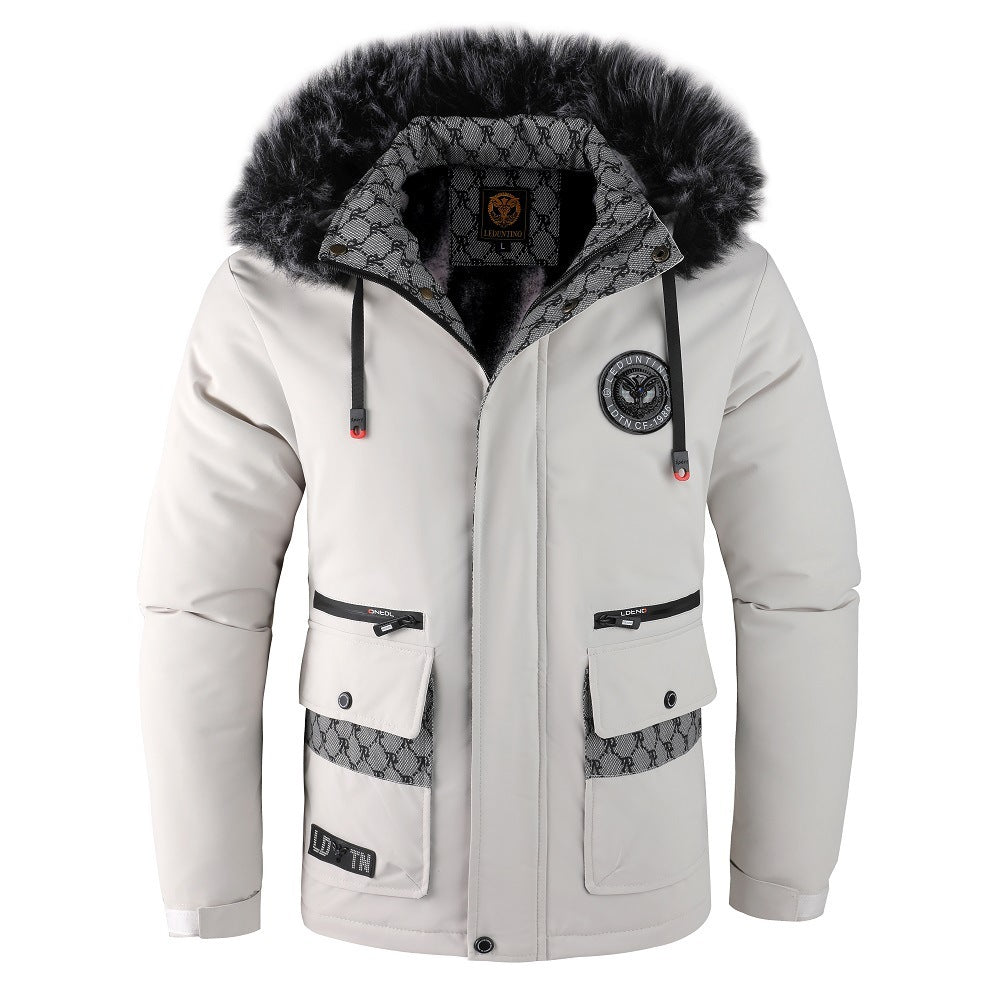 Drune | Herrenjacke mit abnehmbarer, pelzgefütterter Kapuze