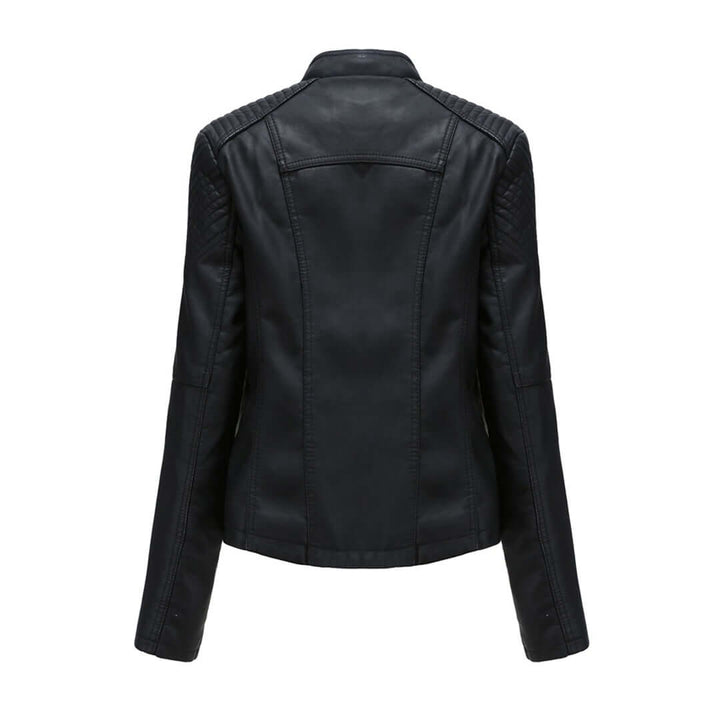 Drune | Damen Faux-Leder Bikerjacke