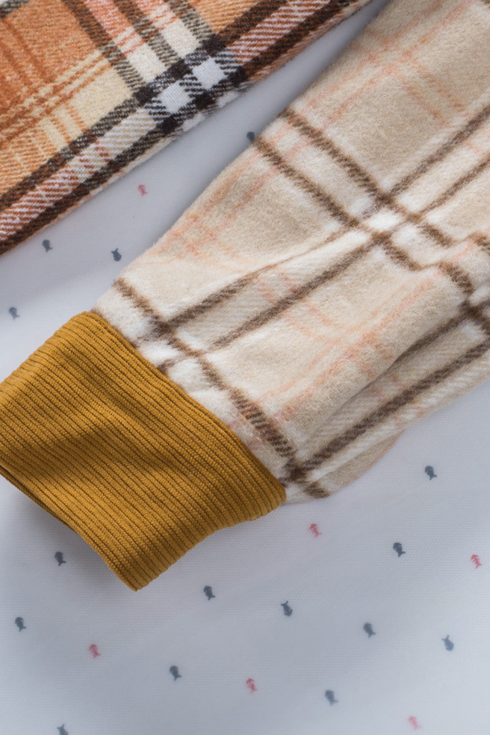 Drune | Gitterhemde mit Patchwork-details Baumwollmischung Perfekt Für Layering