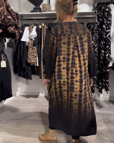 Drune | Kleid mit Farbverlauf und V-Ausschnitt