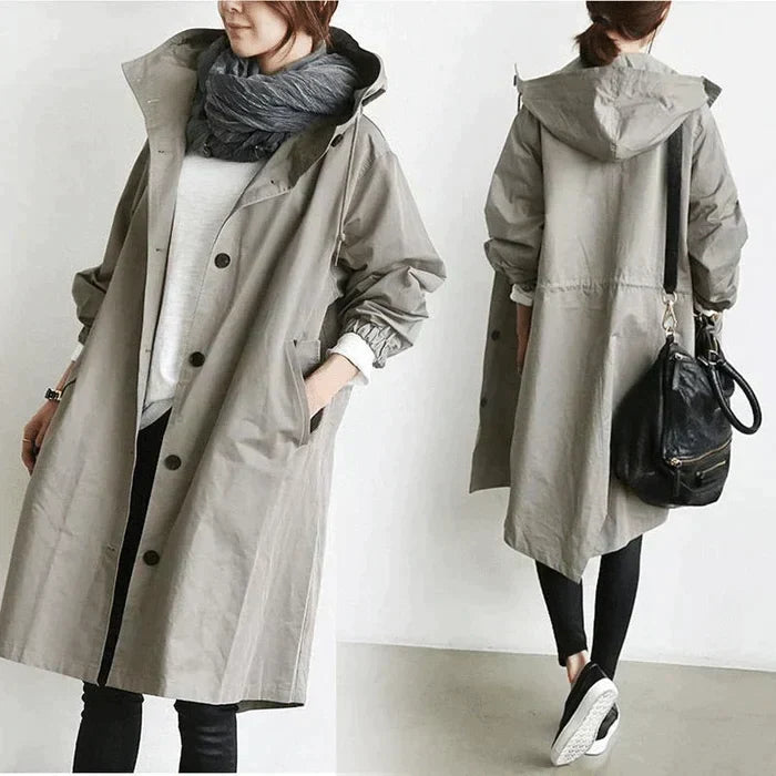 Drune | Übergroße Kapuzen Windbreaker Regenjacke