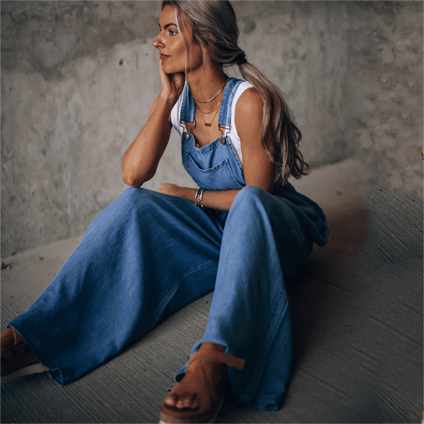 Drune | Damen Denim Overall