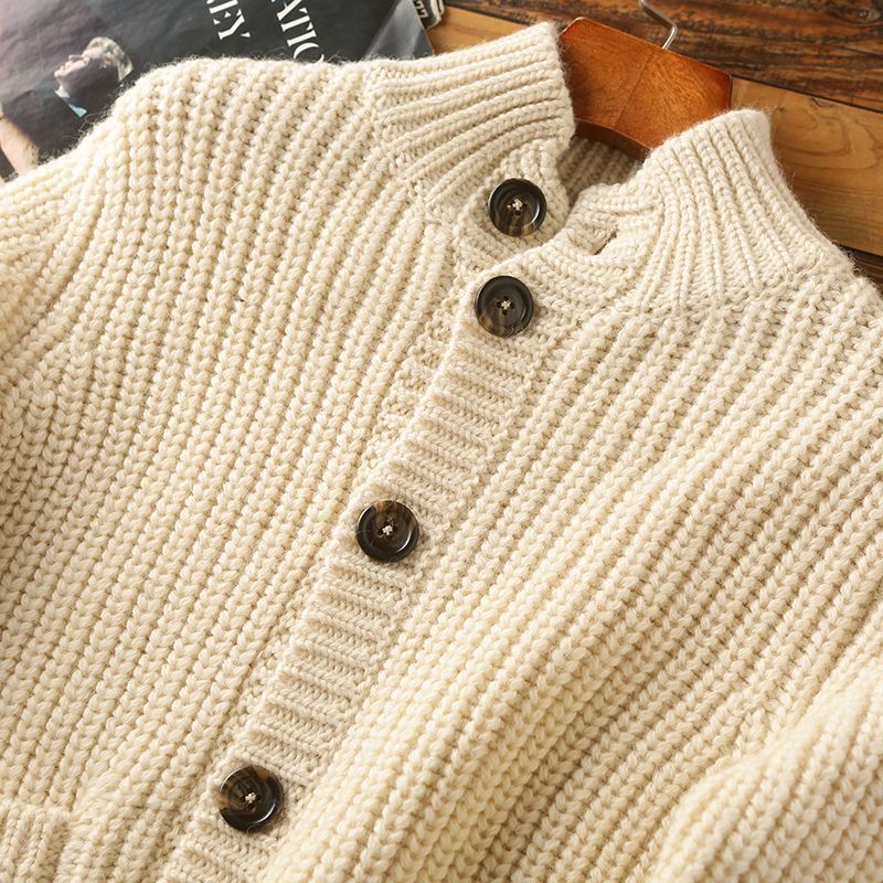 Drune | Strickpullover mit Knopfverschluss für Herren