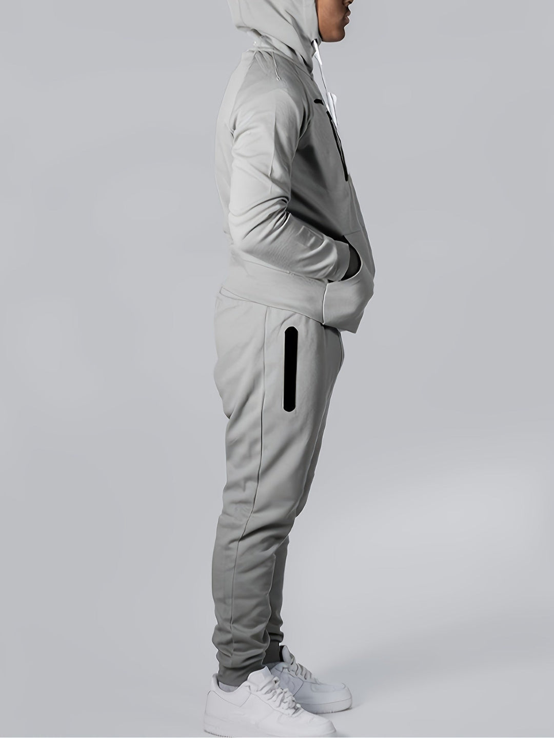Drune | Kapuzenpullover Lässig Polyester, Langarm, Hohe Dehnbarkeit