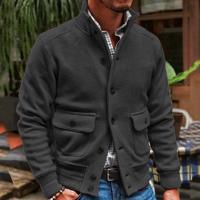 Drune - Modische Jacke Mit Stehkragen