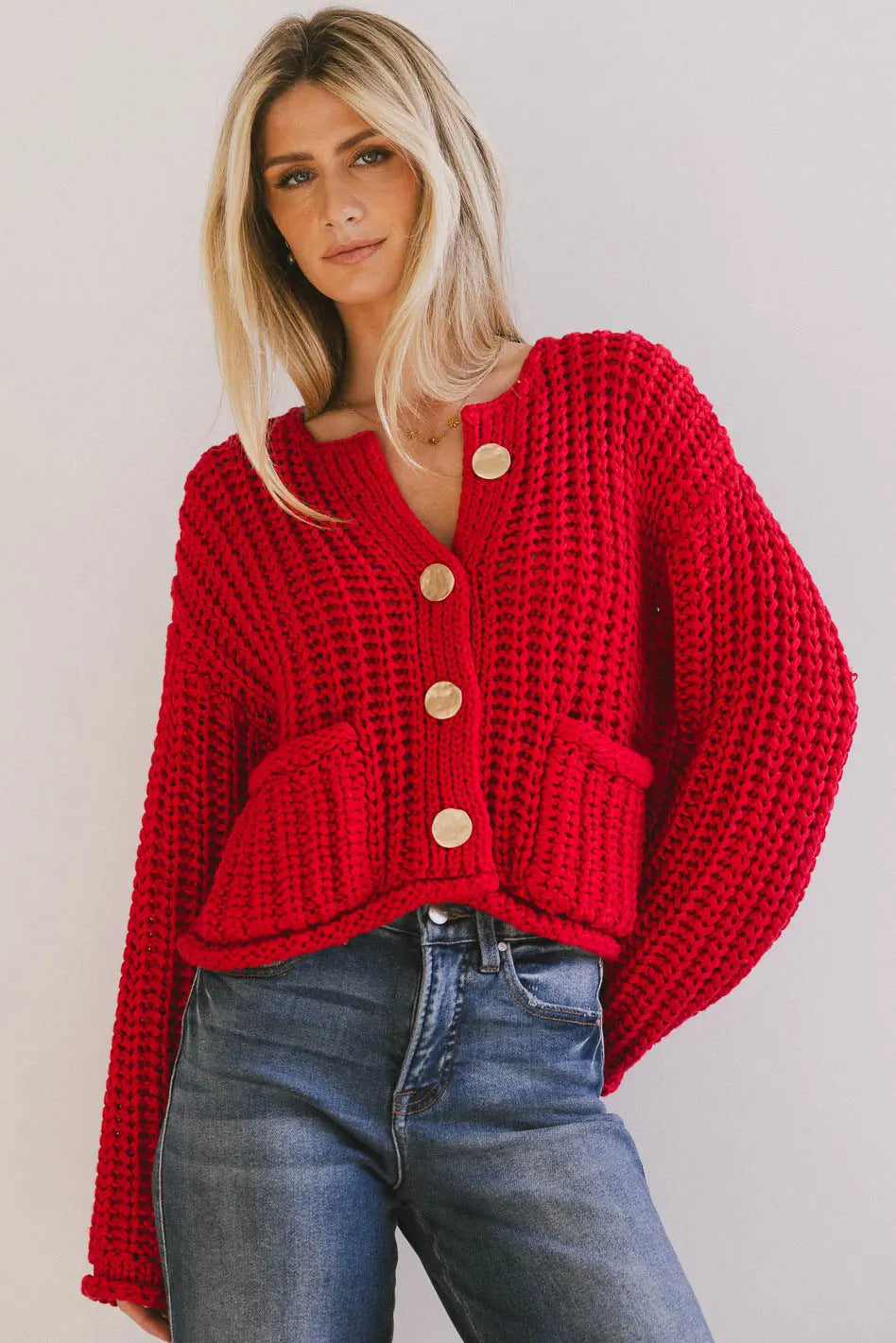 Drune | Cozy Chic women's cardigan with buttons and pockets