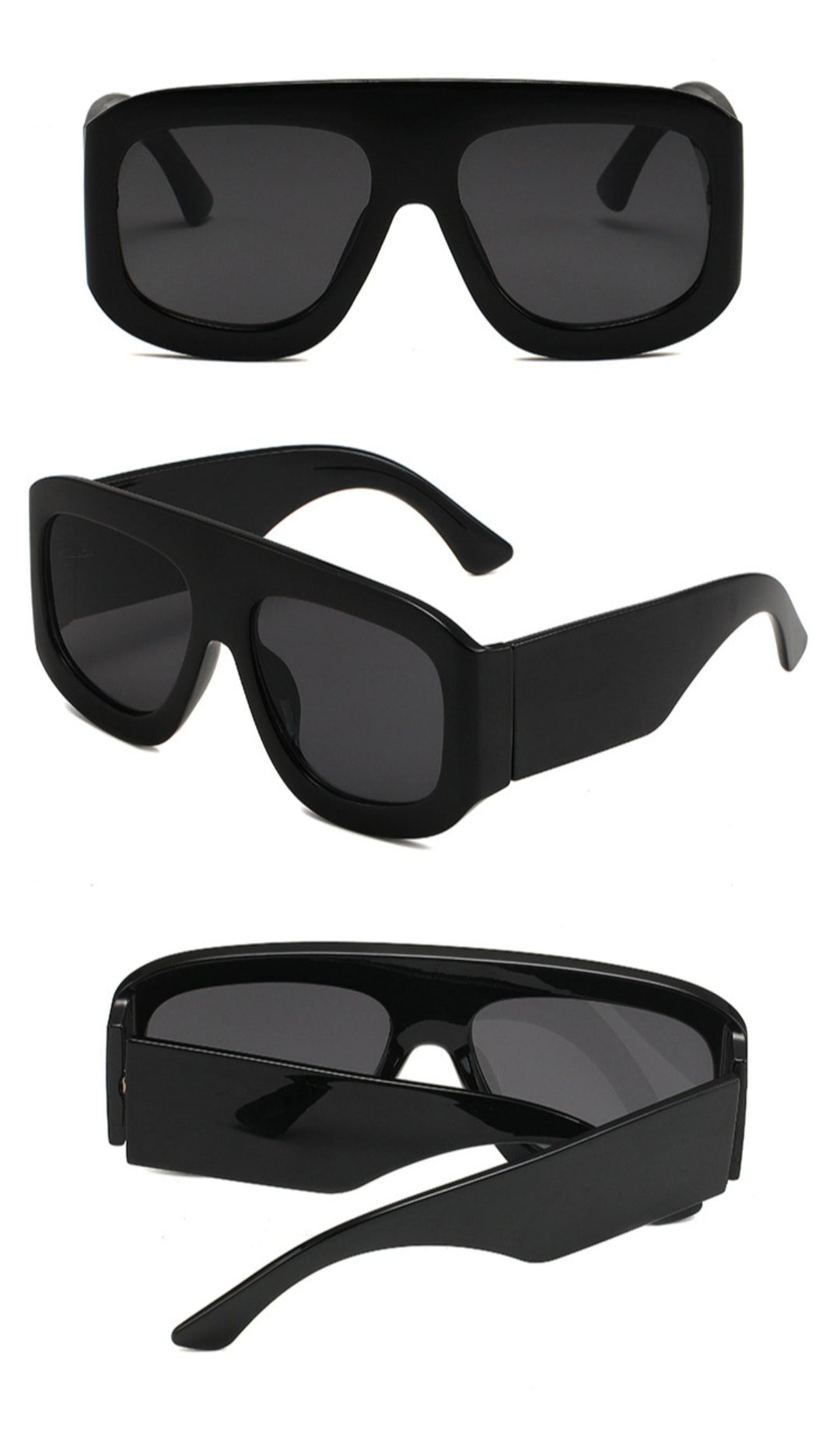 Drune | Große quadratische einfache Sonnenbrille