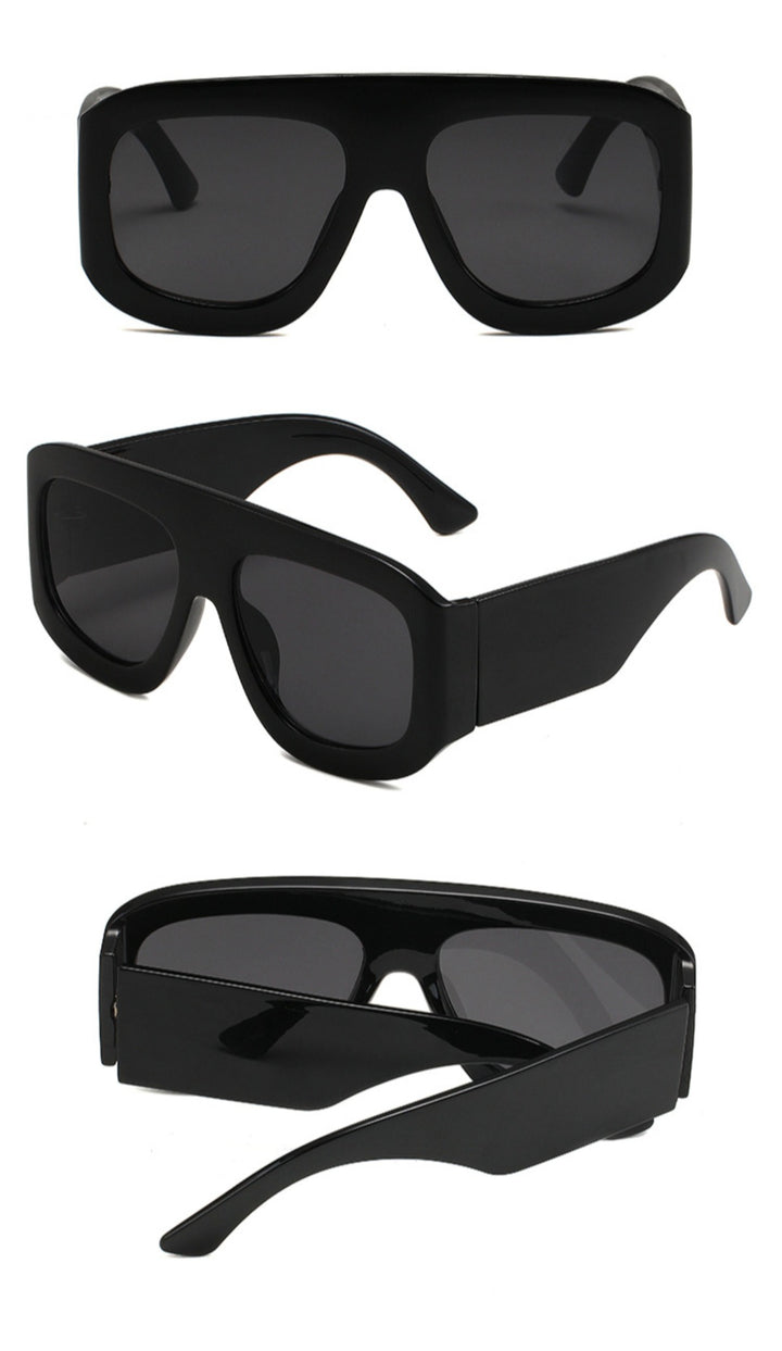 Drune | Große quadratische einfache Sonnenbrille