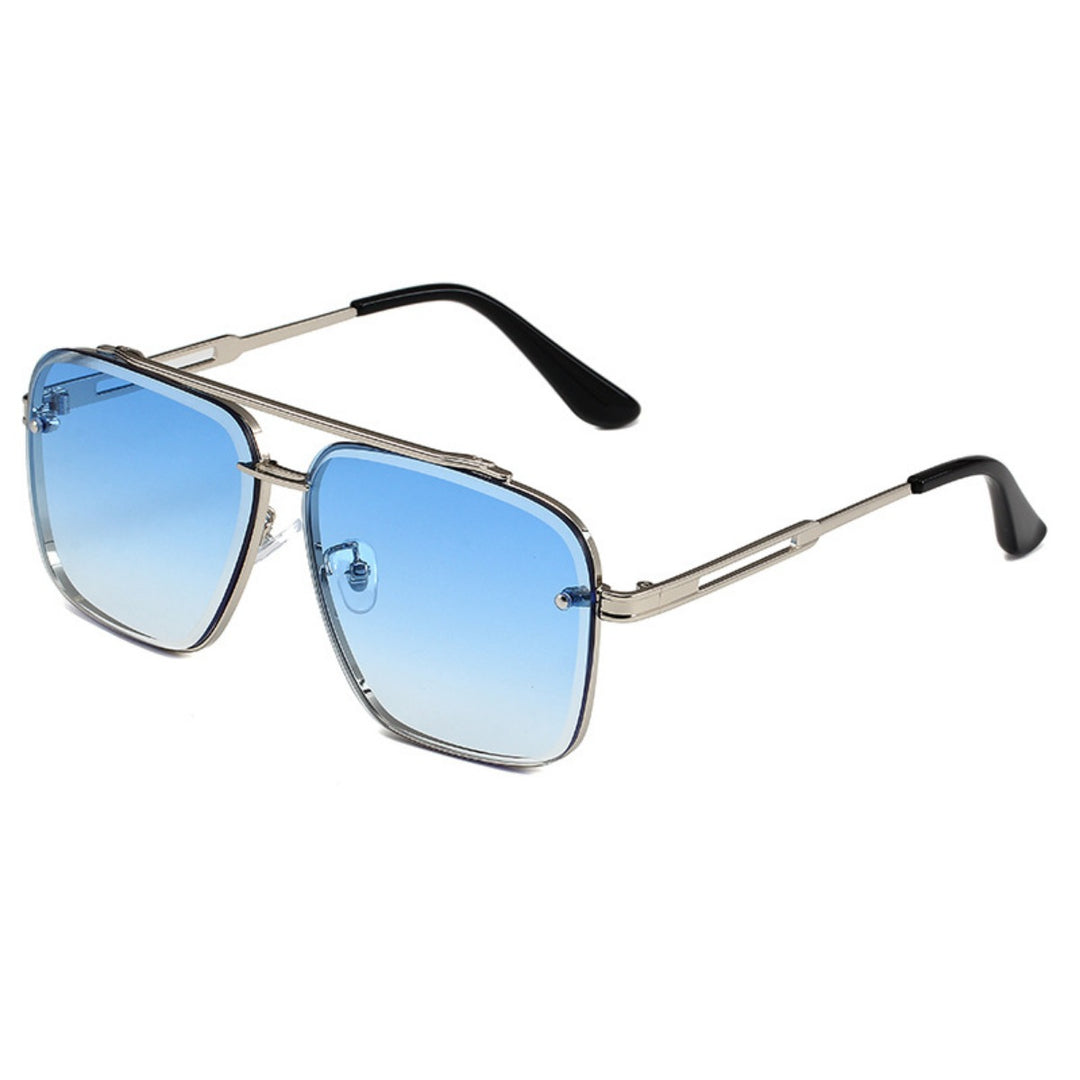 Drune | Doppelstrahl getrimmte Metallbox-Sonnenbrille