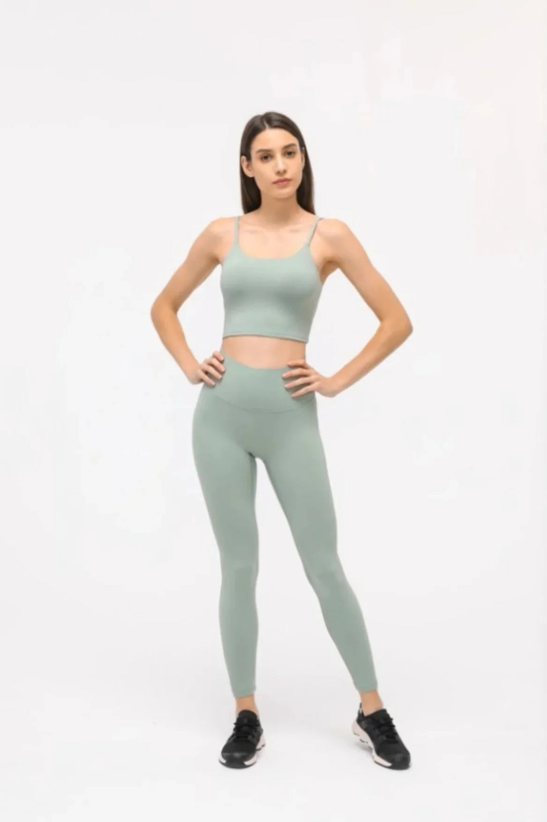 Drune | Hohe Taille Hüfte heben Yoga Sport neun-Punkt-Hose