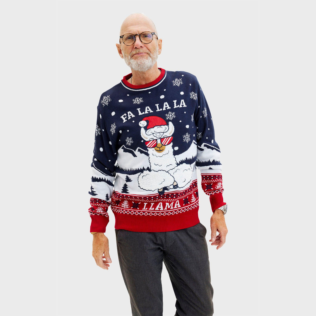 Drune | Fa La La La Llama Pullover - Herren
