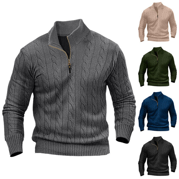 Drune | Herrenpullover mit Reißverschluss