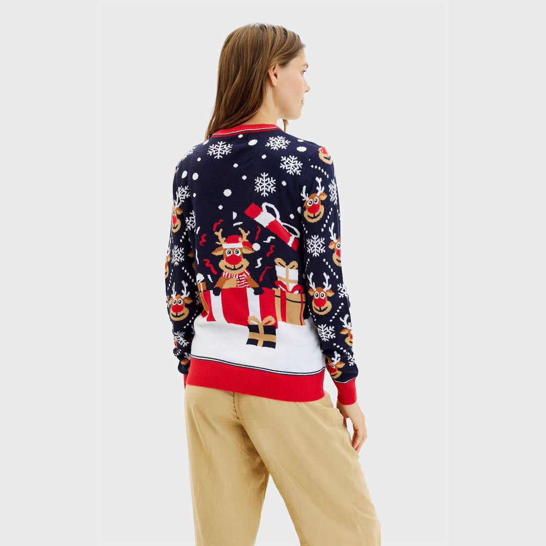 Drune | Der Bringing Christmas Gifts Weihnachtspullover - Damen