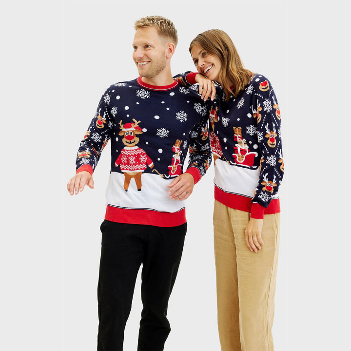Drune | Der Bringing Christmas Gifts Weihnachts-Pullover - Herren
