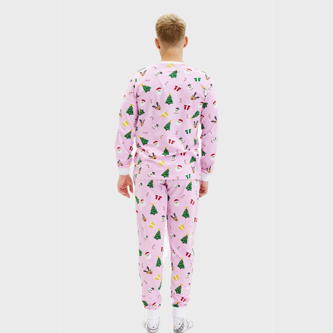 Drune | Die pinkfarbene Weihnachts-Pyjama - Herren