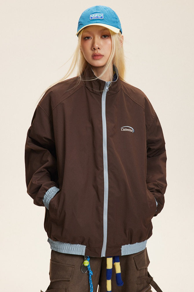 Drune | Stehkragen Farbkombination Jacke