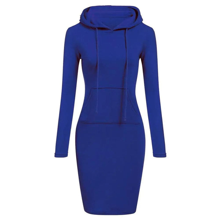 Drune | Casual Herbst Sweatkleid mit Kapuze und Kordelzug für Frauen
