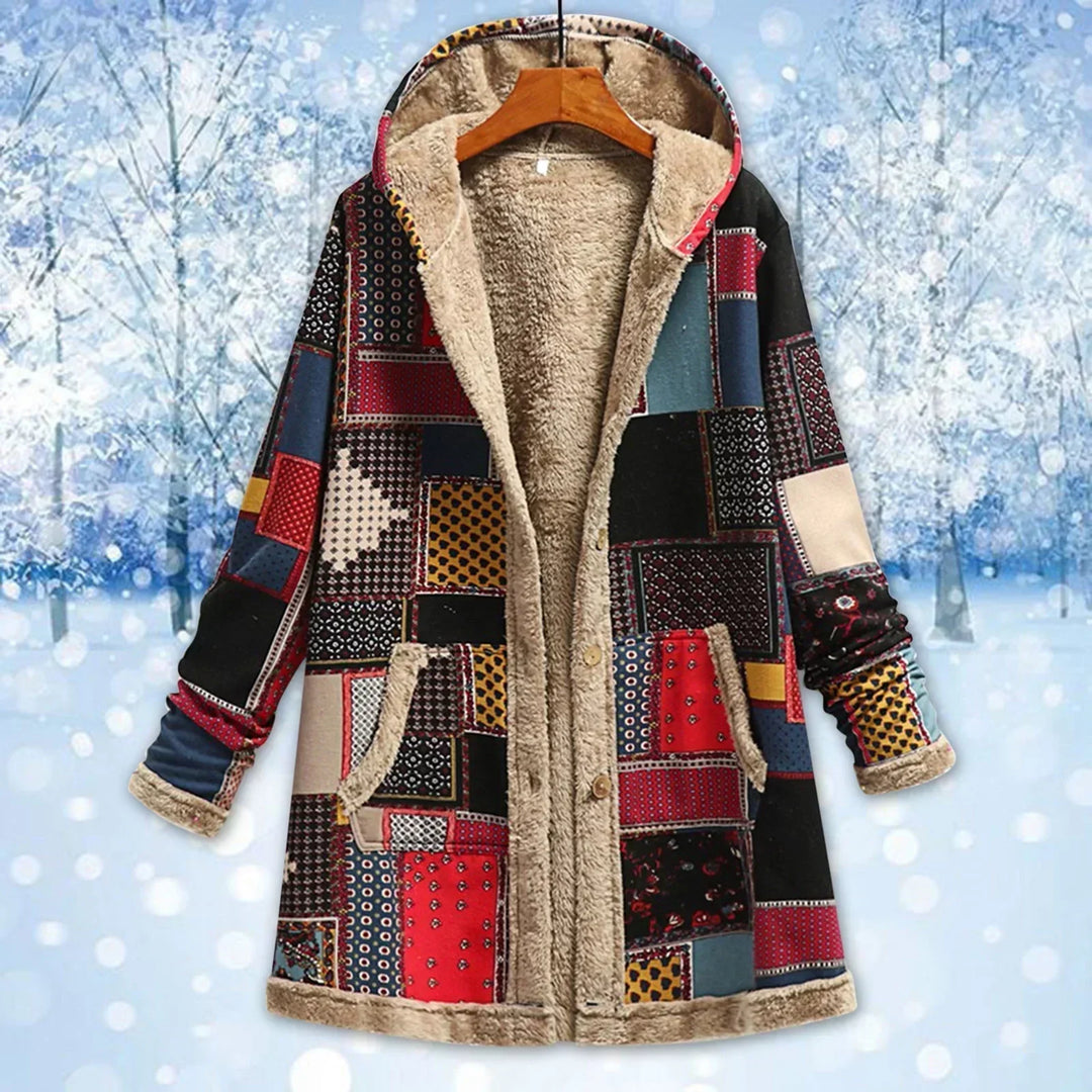 Drune | Warme Jacke mit Kapuze für Damen