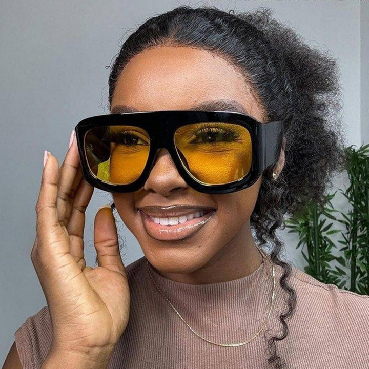 Drune | Große quadratische einfache Sonnenbrille